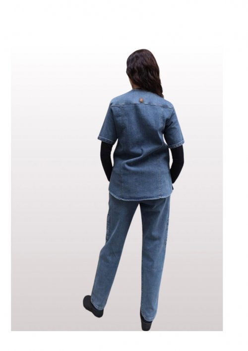 Ambo denim femenino