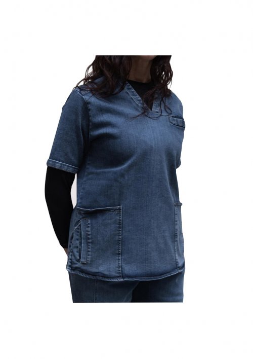 Ambo denim femenino