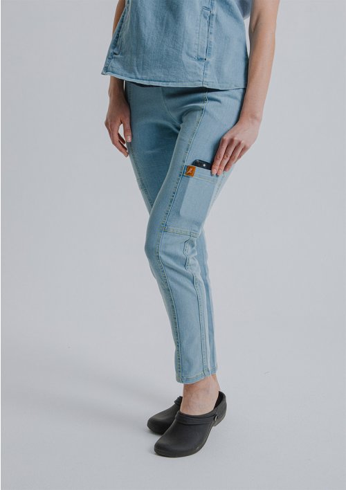 Ambo denim femenino