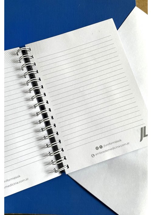 Cuaderno hojas rayadas A5 con estampa print