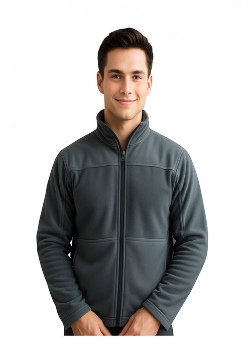 Campera polar plata
